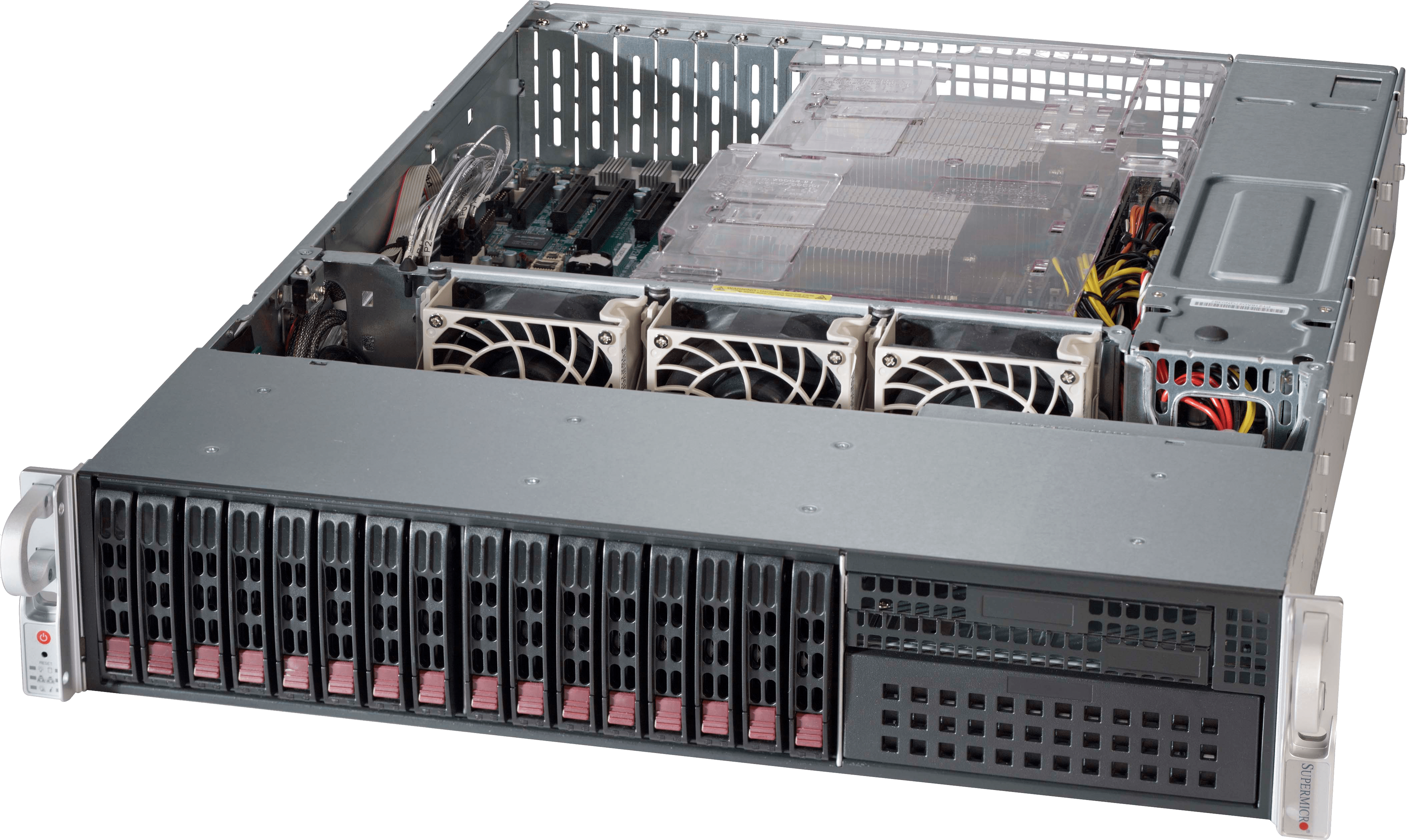 Сервер Supermicro SYS-2028R-C1RT CSE-213 noCPU X10DRH-CT 16хDDR4 softRaid IPMI 2х920W PSU Ethernet 2х1Gb/s 16х2,5" BPN SAS3-213A FCLGA2011-3
