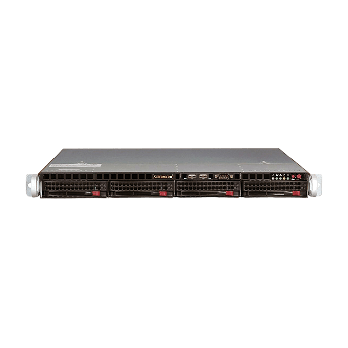Сервер Supermicro SYS-5018R-MR CSE-813MFTQ noCPU X10SRi-F 8хDDR4 softRaid IPMI 2х400W PSU Ethernet 2х1Gb/s 4х3,5" BPN SAS815TQ FCLGA2011-3