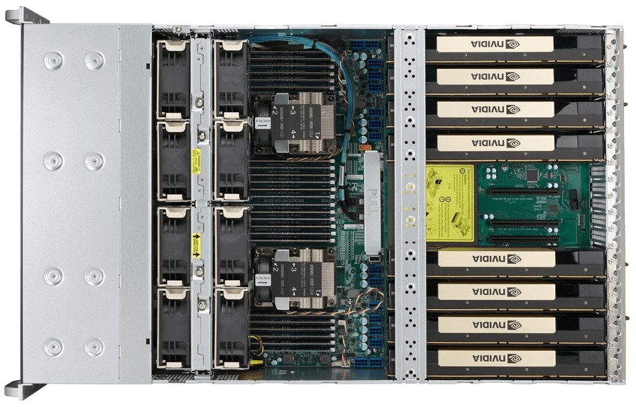 Сервер SuperServer SYS-6049GP-TRT CSE-848 noCPU X11DPG-OT-CPU 24хDDR4 1 IPMI 4х1000W PSU Ethernet 2х10Gb/s 24х2,5" FCLGA3647 (2)