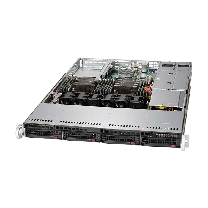 Сервер Supermicro SYS-6019P-WT CSE-815 noCPU X11DDW-L 12хDDR4 softRaid IPMI 1х600W PSU Ethernet 2х1Gb/s 4х3,5" BPN BPN SAS3-815TQ FCLGA3647 (4)