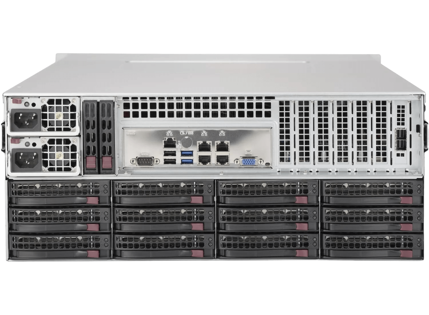 Сервер Supermicro SYS-6048R-E1CR36H CSE-847 noCPU X10DRH-iT 16хDDR4 softRaid IPMI 2х1280W PSU Ethernet 2х10Gb/s 36х3,5" EXP SAS3-846EL1 FCLGA2011-3 (2)