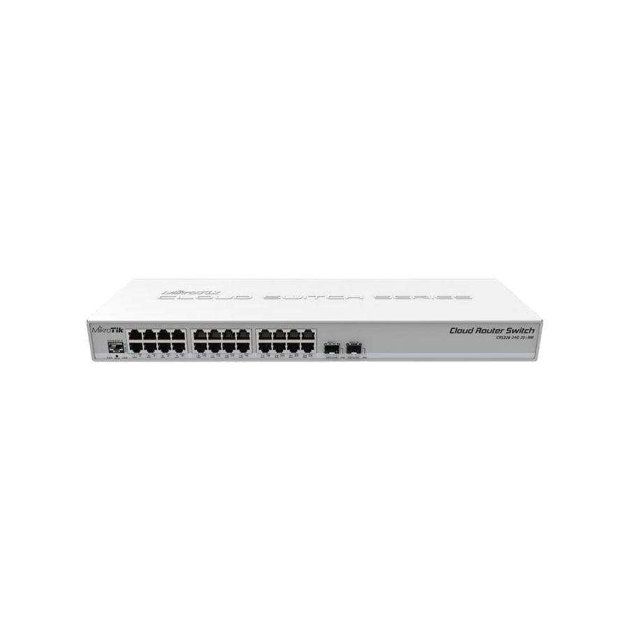 Коммутатор Mikrotik CRS326-24G-2S+RM Новый