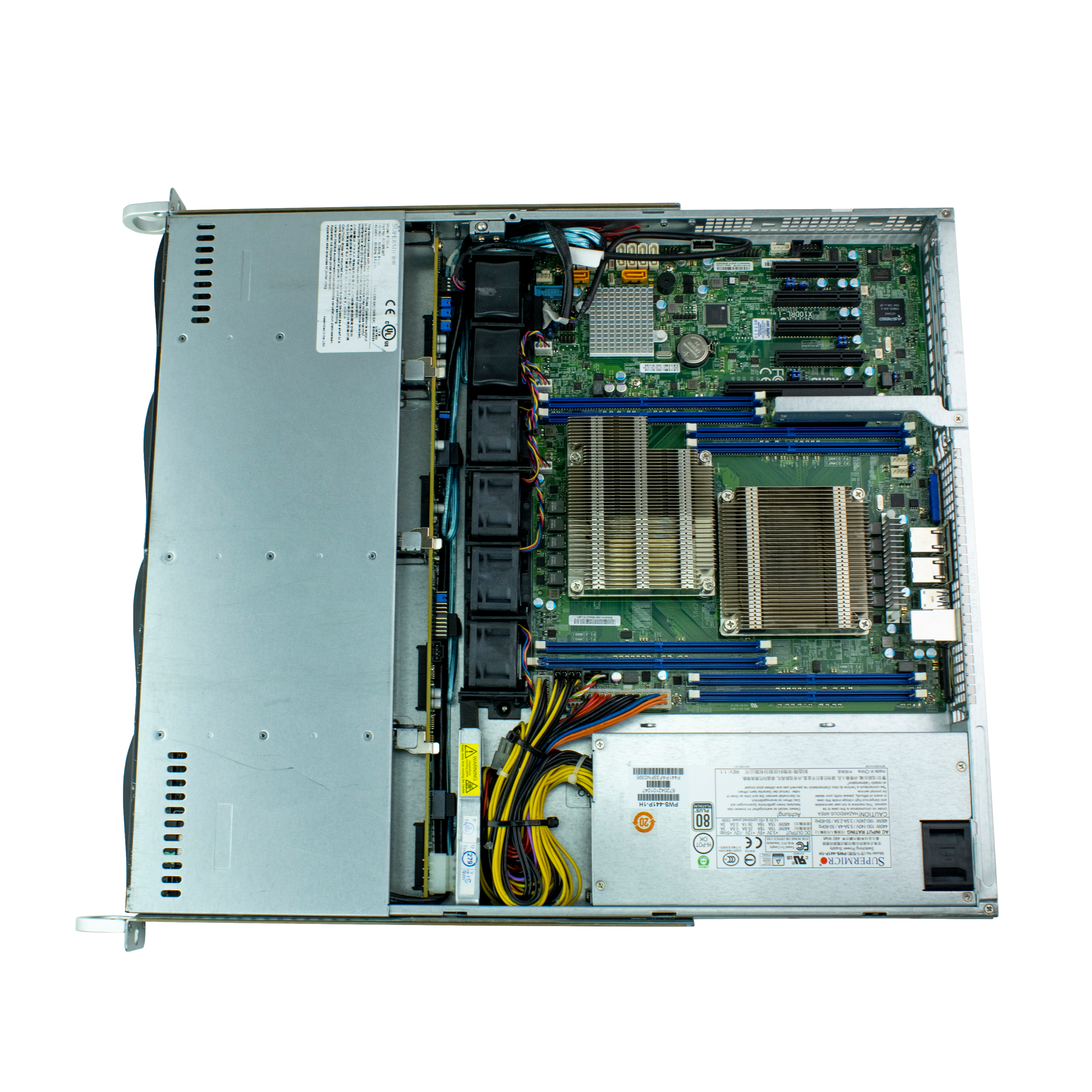 Сервер Supermicro SYS-6018R CSE-813 noCPU X10DRL-i 8хDDR4 softRaid IPMI 1х480W PSU Ethernet 2х1Gb/s 4х3,5" BPN SAS815TQ FCLGA2011-3 (4)
